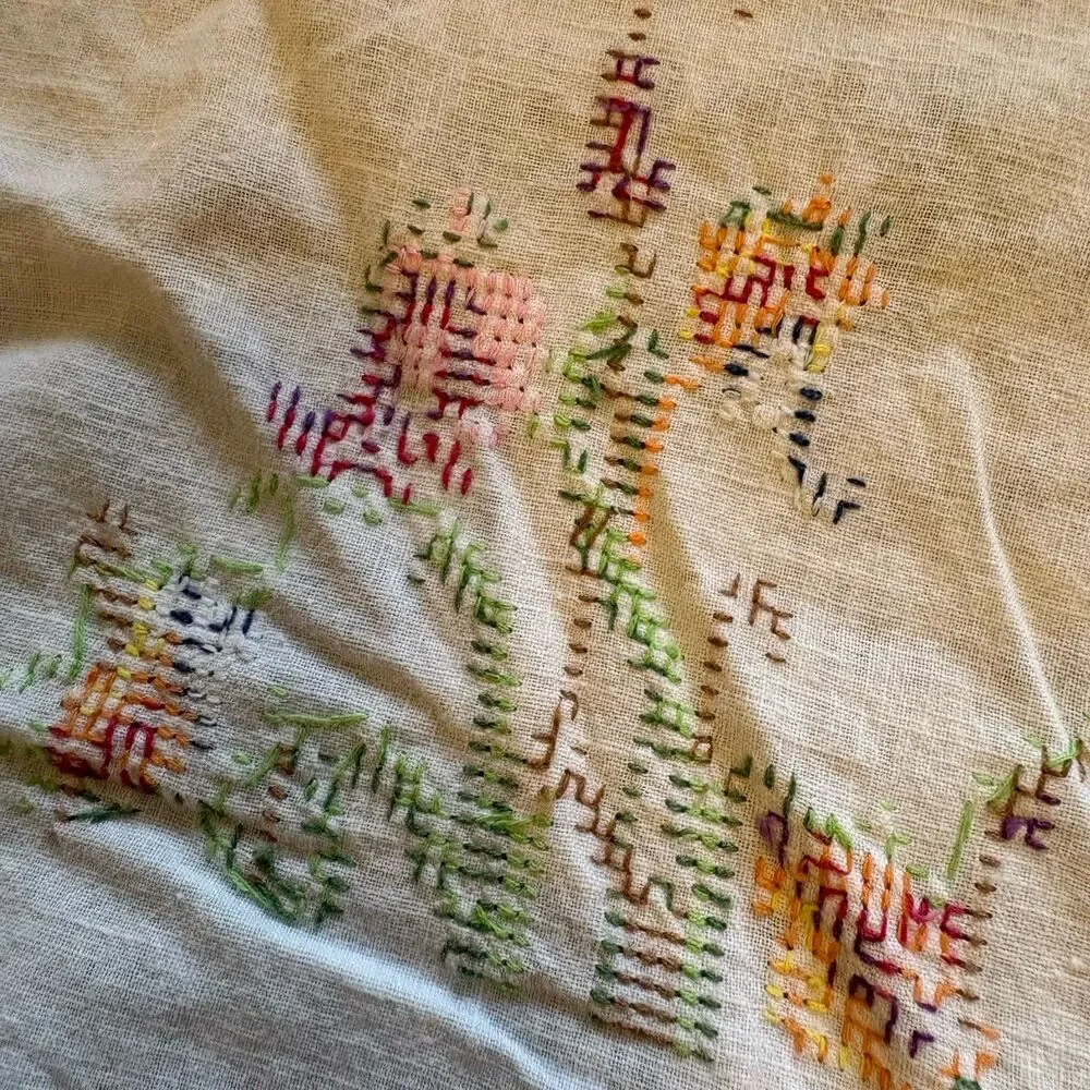 Embroidered Vtg Fingertip Finger Guest Hand Tea Towels (3) Cross Stitch Ducks
